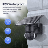 6MP Dual Lens Super HD 4G Celullar Security PTZ Camera With Solar Panel And Flood Light Color Night Version PIR Motion Detection WiFi Battery Cam